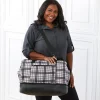 Women's Plaid Travel Duffle Bag