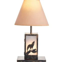 Woodland Animal Silhouette Tabletop Lamp