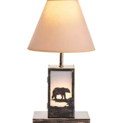 Woodland Animal Silhouette Tabletop Lamp