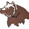 Woodland Clock Animal Silhouette Moose Bear of Eagle
