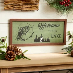 Woodland Welcome Sign Wall Art - Cabin, Lake or Woods