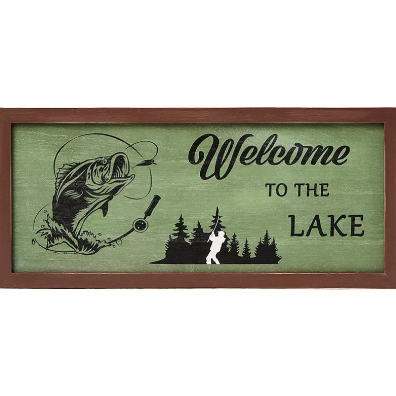 Woodland Welcome Sign Wall Art - Cabin, Lake or Woods