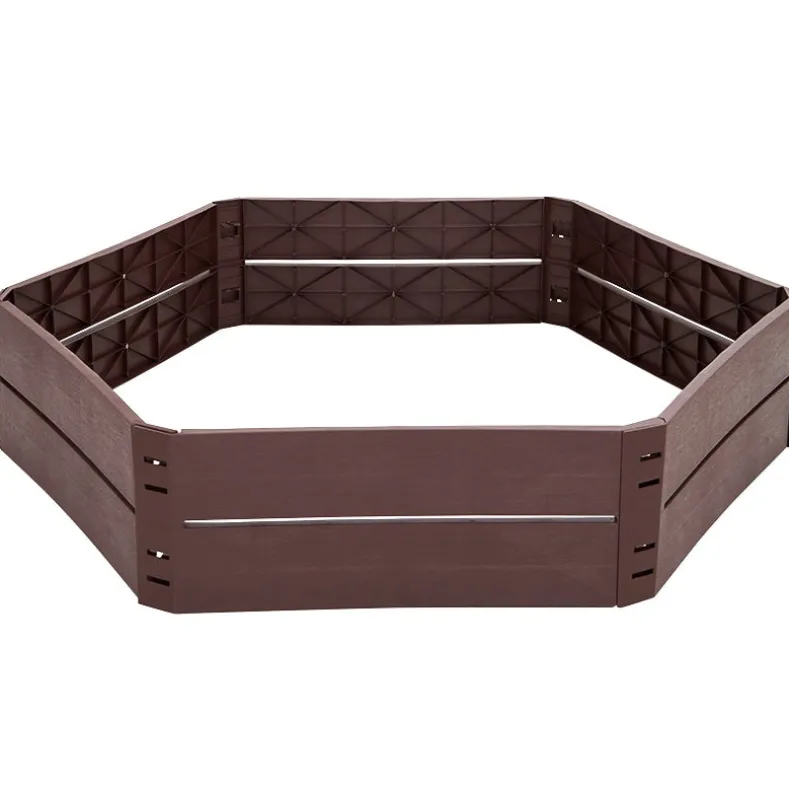 Wood Plank Raised Garden Bed - 6 Piece Kit