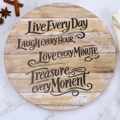 Wood Sentiment Printed 12