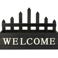 Wood Welcome Planter