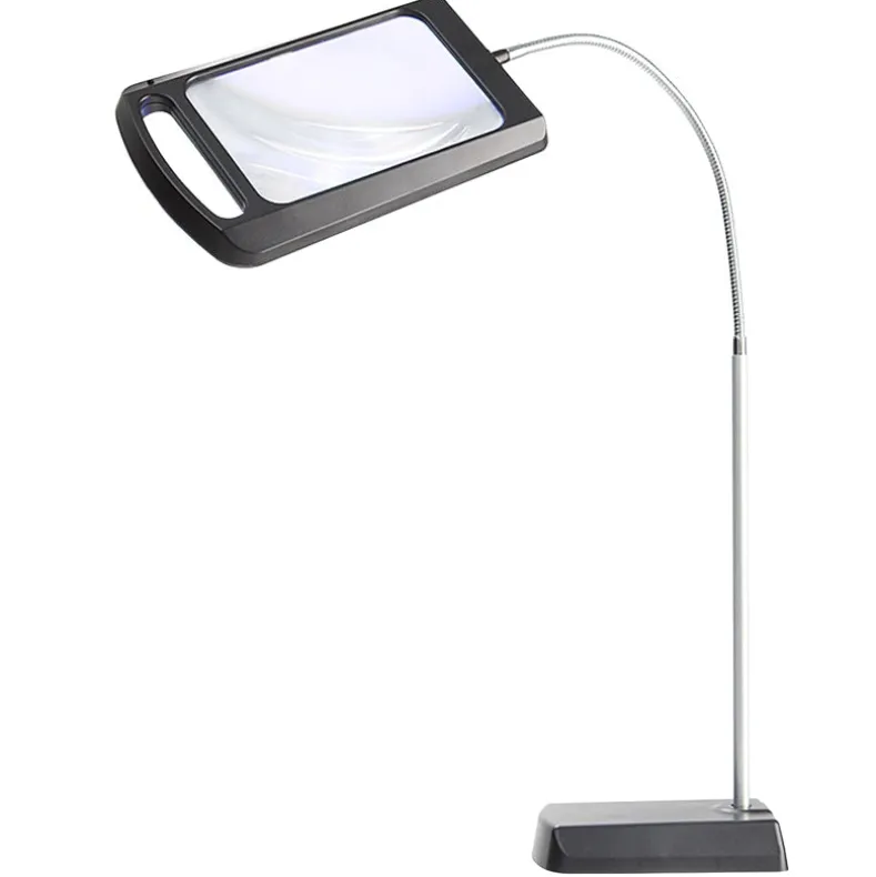 3X Magnification LED Reading Floor Lamp 34" Tall Battery Operated