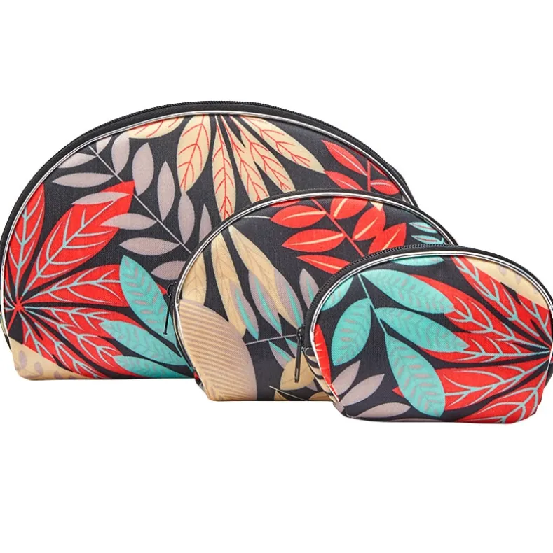 Zippered Cosmetic Bag Organizer Set of 3