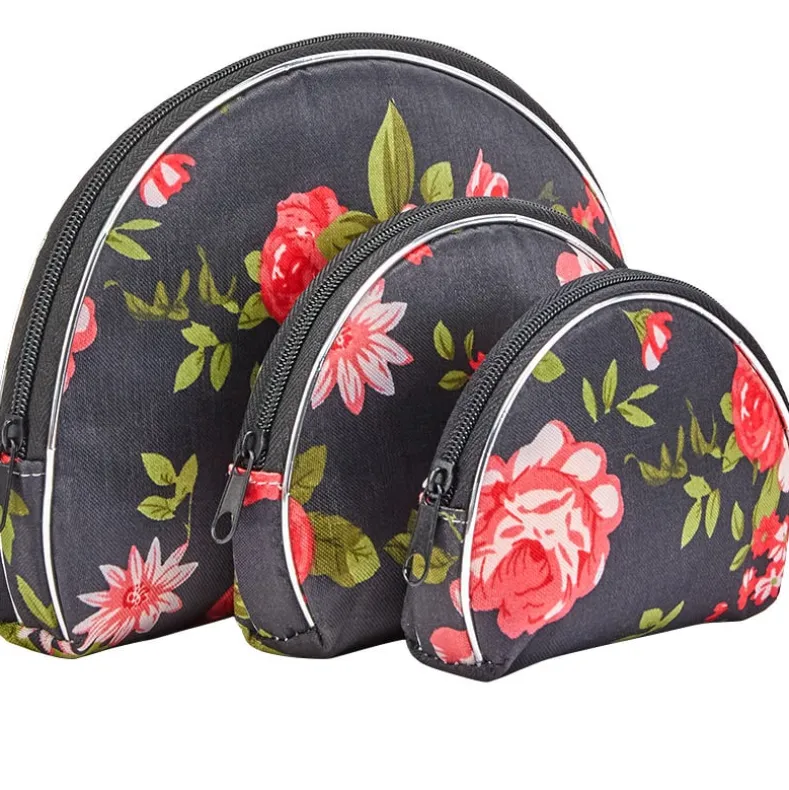 Zippered Cosmetic Bag Organizer Set of 3
