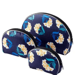 Zippered Cosmetic Bags Set of 3