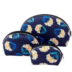 Zippered Cosmetic Bags Set of 3