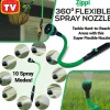 Zippi™ 360° Flexible Spray Nozzle with 10 Versatile Spray Modes