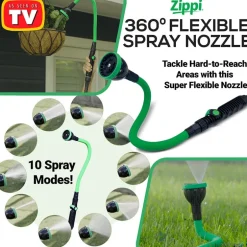 Zippi™ 360° Flexible Spray Nozzle with 10 Versatile Spray Modes